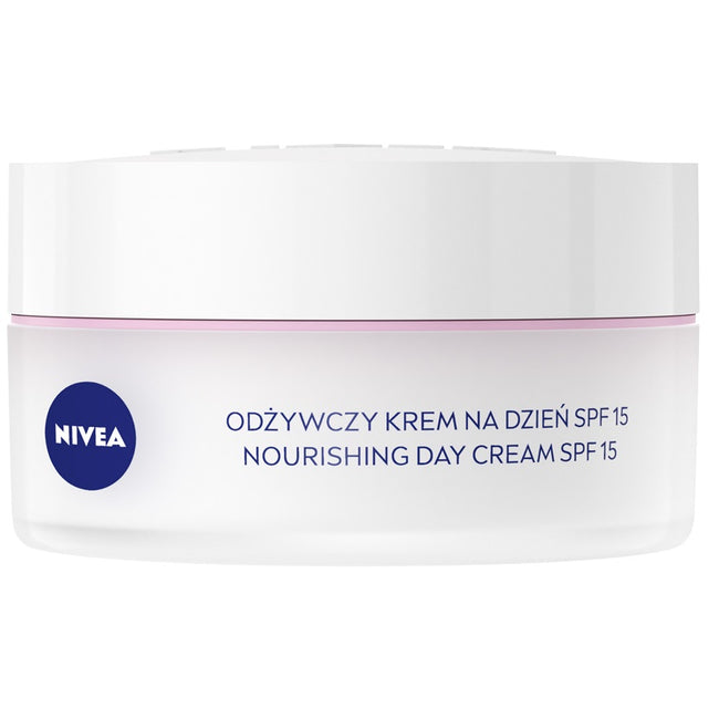 Nivea 24H Nawilżenia odżywczy krem na dzień cera sucha i wrażliwa SPF15 50ml