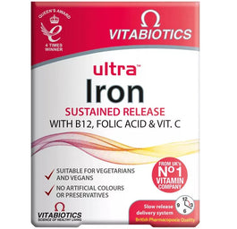 Vitabiotics Ultra Iron suplement diety z żelazem 30 tabletek