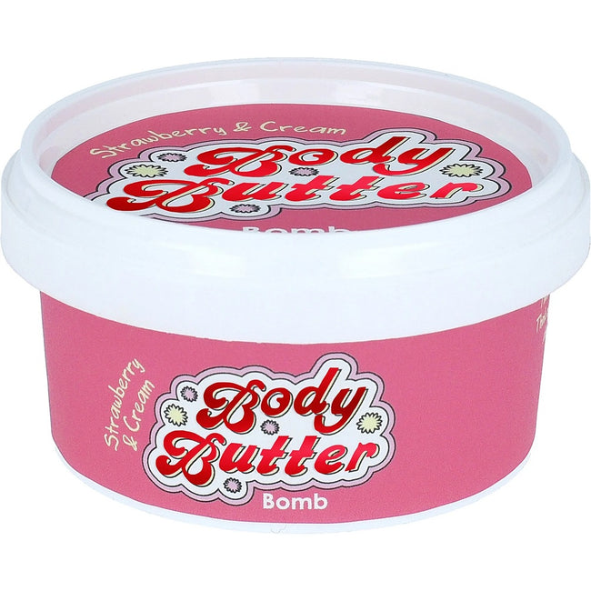 Bomb Cosmetics Strawberry & Cream Body Butter masło do ciała Truskawka & Śmietana 200ml