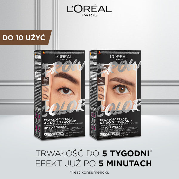 L'Oreal Paris Brow Color zestaw do koloryzacji brwi 3.0 Dark Brunette