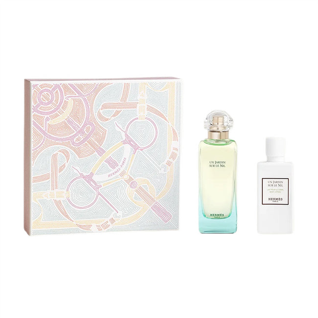 Hermes Un Jardin Sur Le Nil zestaw woda toaletowa spray 100ml + balsam do ciała 80ml