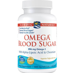 Nordic Naturals Omega Blood Sugar suplement diety 60 kapsułek