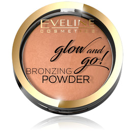 Eveline Cosmetics Glow And Go! Bronzing Powder puder brązujący w kamieniu 02 Jamaica Bay 8.5g