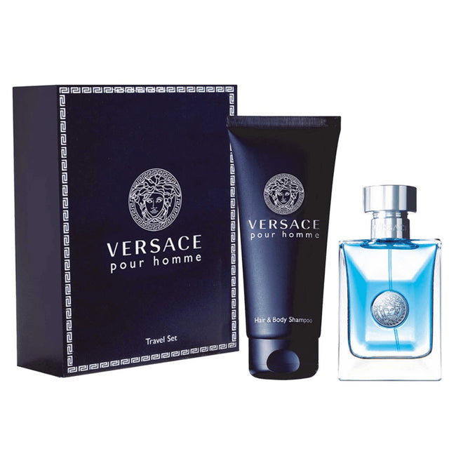 Versace Pour Homme zestaw woda toaletowa spray 50ml + żel pod prysznic 100ml