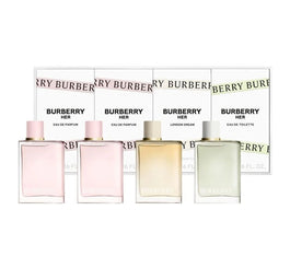 Burberry Her Miniatures zestaw Her woda perfumowana 5ml + Her woda perfumowana 5ml + Her London Dream woda perfumowana 5ml + Her woda toaletowa 5ml