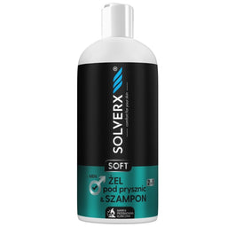 SOLVERX Soft żel pod prysznic i szampon 2w1 dla mężczyzn 400ml