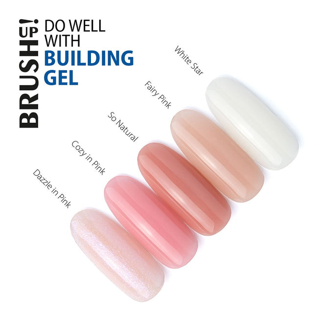 BrushUp! Do Well with Building Gel żel budujący do paznokci Dazzle in Pink 12g