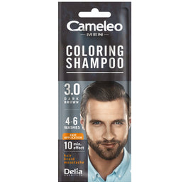 Cameleo Men Coloring Shampoo szamponetka koloryzująca dla mężczyzn 3.0 Ciemny Brąz 15ml