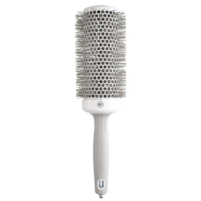 Olivia Garden Expert Blowout Speed Wavy Bristles szczotka do suszenia i modelowania włosów White/Grey 55mm