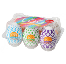 TENGA 6 Styles Easy Beat Egg Wonder Package zestaw 6 jednorazowych masturbatorów w kształcie jajka