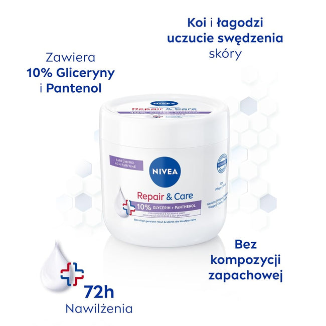 Nivea Repair & Care Sensitive krem nawilżająco-ochronny 400ml