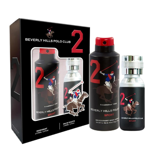 Beverly Hills Polo Club Men Sport Two zestaw woda toaletowa spray 100ml + dezodorant spray 175ml