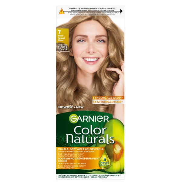 Garnier Color Naturals odżywcza farba do włosów 7 Blond