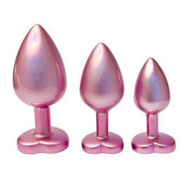 Dream Toys Gleaming Love Pearl Pink Plug Set zestaw korków analnych 3szt