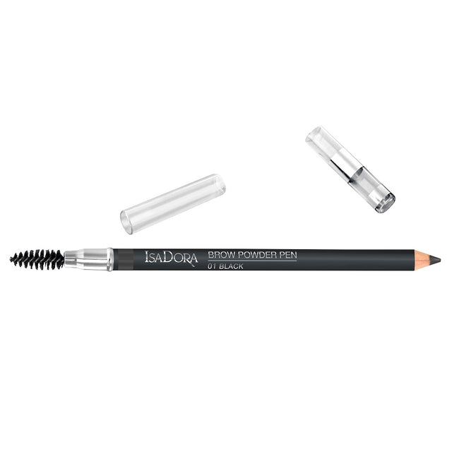 Isadora Brow Powder Pen pudrowa kredka do brwi 01 Black 1.3g