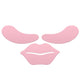 Mohani Zestaw wielorazowych silikonowych płatków pod oczy i maski na usta Różowy