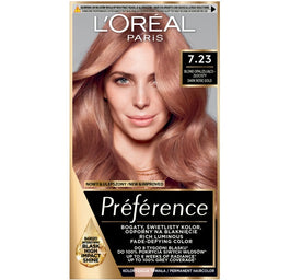 L'Oreal Paris Preference farba do włosów 7.23 Blond Opalizująco-Złocisty