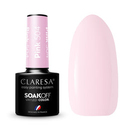 Claresa Soak Off UV/LED Pink lakier hybrydowy 504 5g