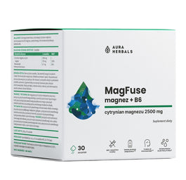 Aura Herbals MagFuse magnez + B6 suplement diety 30 saszetek