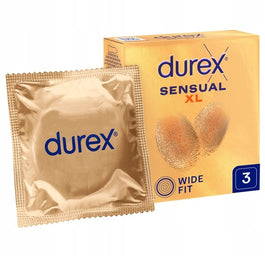 Durex Sensual XL super cienkie prezerwatywy powiększone 3szt