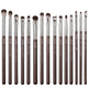 JESSUP Brown Makeup Brushes zestaw pędzli do makijażu oczu T499 15szt.