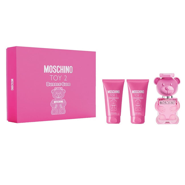 Moschino Toy 2 Bubble Gum zestaw woda toaletowa spray 50ml + balsam do ciała 50ml + żel pod prysznic 50ml