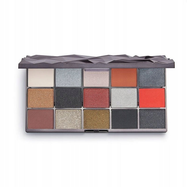 Makeup Revolution I Heart Revolution Glass Eyeshadow Palette cienie do powiek Black Ice 16.5g