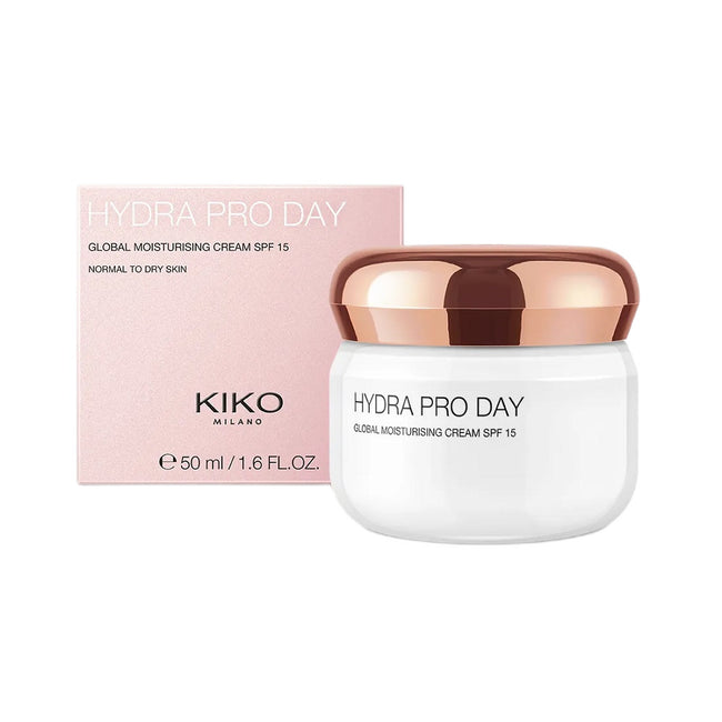 KIKO Milano Hydra Pro Day nawilżający krem do twarzy SPF15 z kwasem hialuronowym 50ml