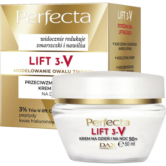 Perfecta Lift 3-V przeciwzmarszczkowy krem liftingujący na dzień i na noc 50+ 50ml