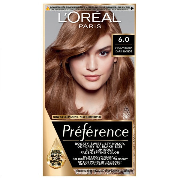 L'Oreal Paris Preference farba do włosów 6.0 Dark Blonde