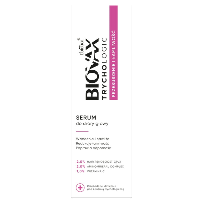 BIOVAX Trychologic Przesuszenie i Łamliwość serum do skóry głowy 50ml