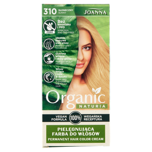 Joanna Naturia Organic pielęgnująca farba do włosów 310 Słoneczny