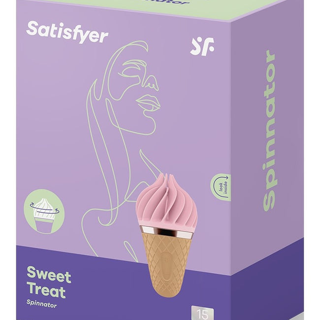 Satisfyer Sweet Treat stymulator łechtaczki w kształcie lodowego rożka Pink