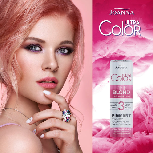 Joanna Ultra Color Pigment tonujący kolor włosów Różowy Blond 100ml