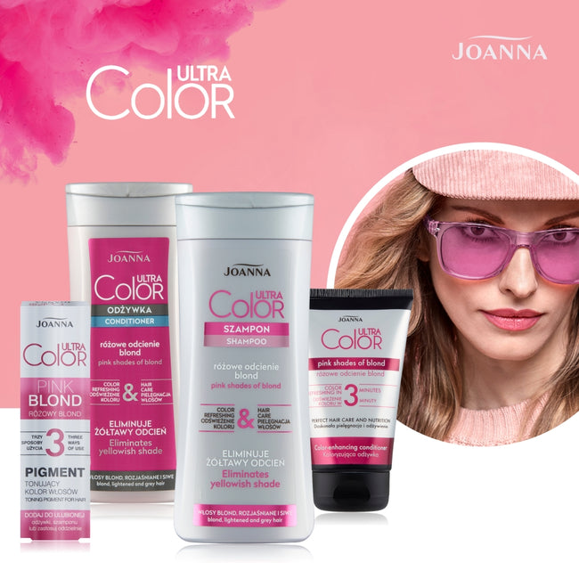 Joanna Ultra Color Pigment tonujący kolor włosów Różowy Blond 100ml