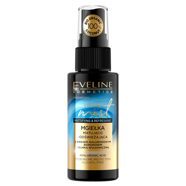 Eveline Cosmetics Long-Lasting Mist mgiełka matująco-odświeżająca Bio Kokos 50ml