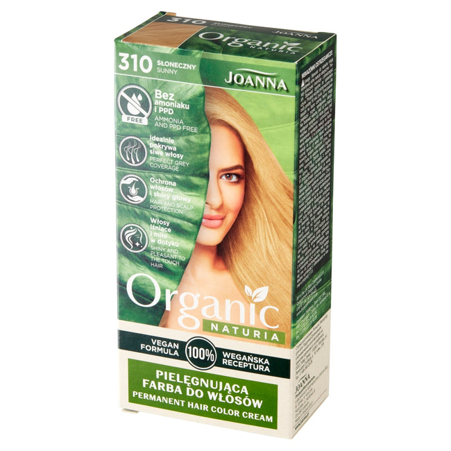 Joanna Naturia Organic pielęgnująca farba do włosów 310 Słoneczny