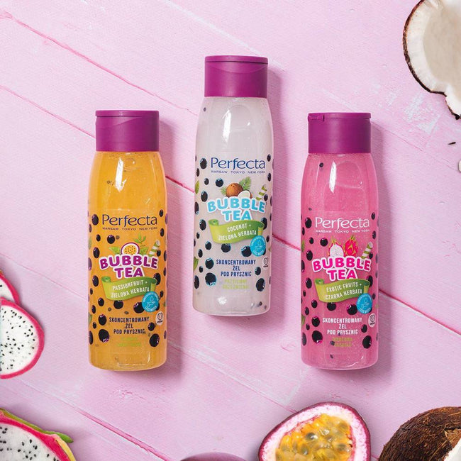 Perfecta Bubble Tea skoncentrowany żel pod prysznic Passionfruit & Zielona Herbata 400ml