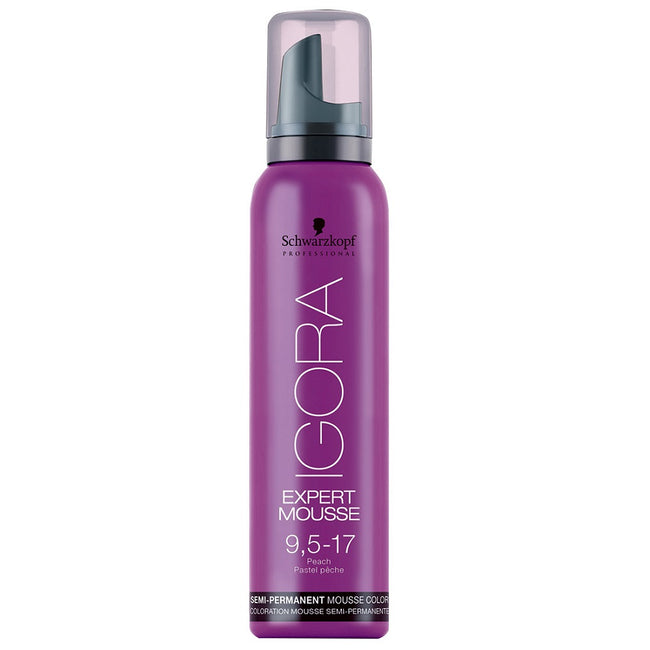 Schwarzkopf Professional Igora Expert Mousse koloryzująca pianka do włosów 9.5-17 Brzoskwiniowy 100ml