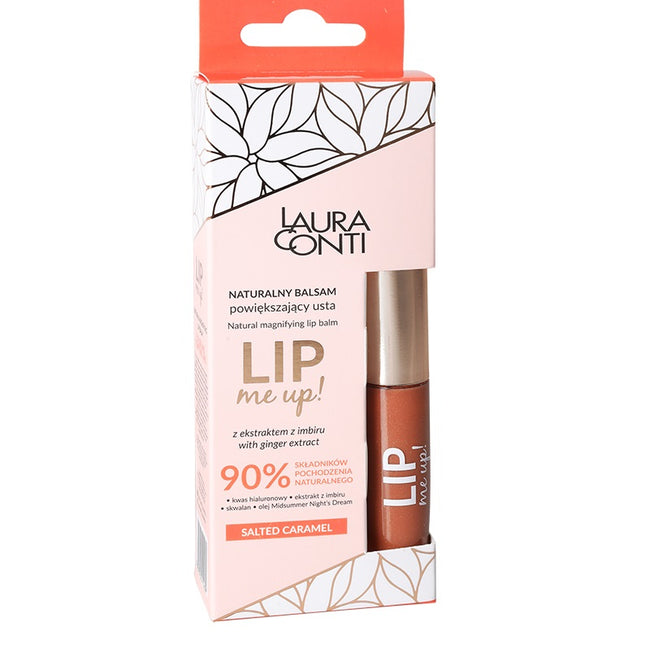 LAURA CONTI Lip Me Up naturalny balsam powiększający usta z ekstraktem z imbiru Salted Caramel 9ml