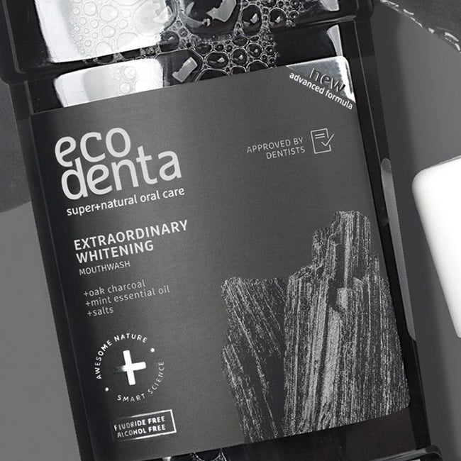 Ecodenta Extraordinary Whitening Mouthwash wybielający płyn do płukania jamy ustnej z węglem drzewnym 500ml