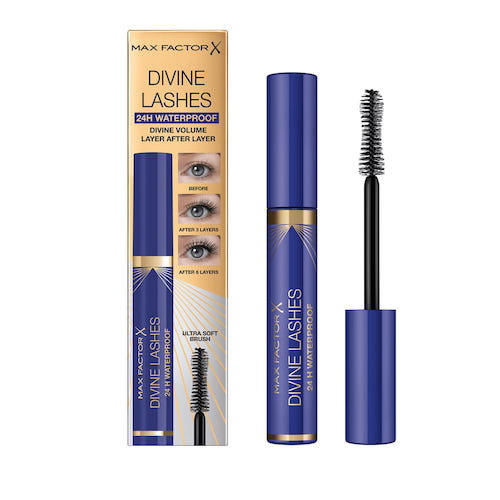 Max Factor Divine Lashes Mascara wodoodporny tusz do rzęs zwiększający objętość 003 Waterproof Black 9ml