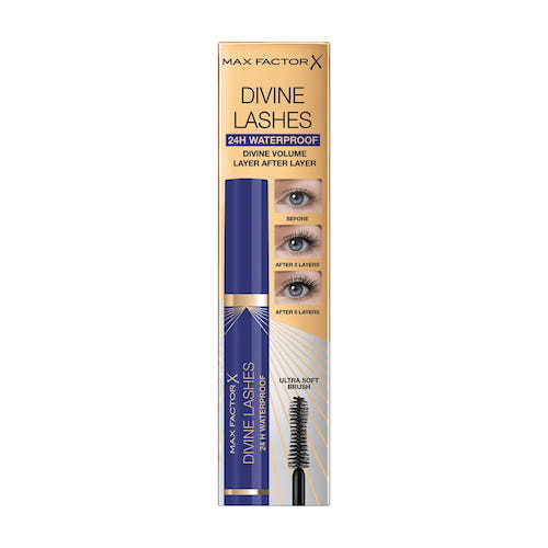 Max Factor Divine Lashes Mascara wodoodporny tusz do rzęs zwiększający objętość 003 Waterproof Black 9ml