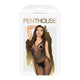 Penthouse Wild Catch haftowane bodystocking z otwartym krokiem Black S-L