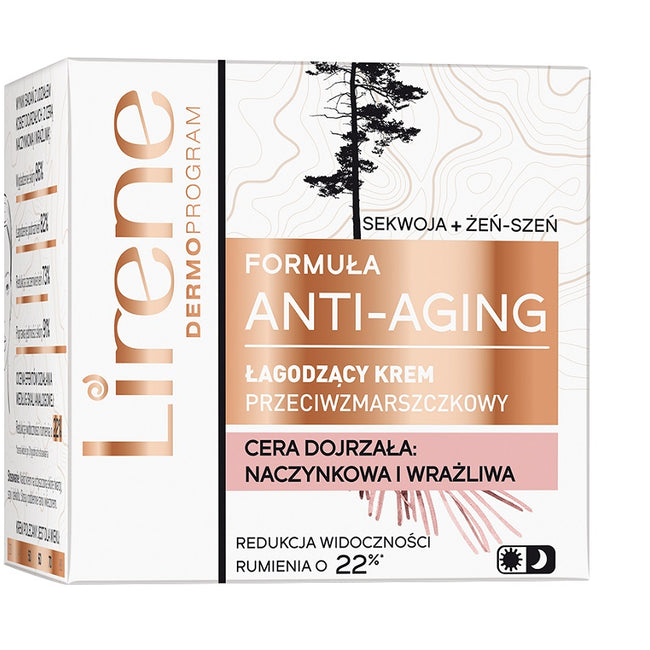 Lirene Formuła Anti-Aging łagodzący krem przeciwzmarszczkowy 50ml