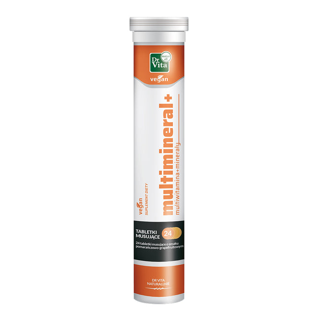 Dr Vita Multimineral+ multiwitamina i minerały suplement diety 24 tabletki musujące