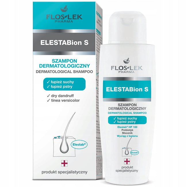 Floslek ELESTABion S szampon dermatologiczny łupież suchy i pstry 150ml