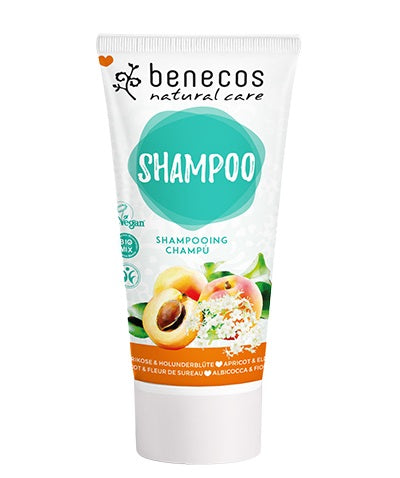 Benecos Shampoo naturalny szampon do włosów Morela & Kwiat Czarnego Bzu 200ml