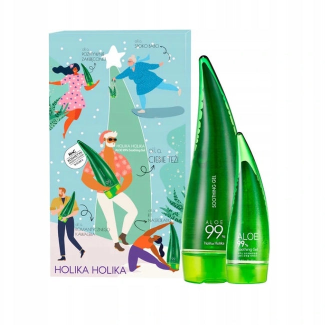 HOLIKA HOLIKA Zestaw Aloe 99% Soothing Gel aloesowy żel wielofunkcyjny 250ml + 55ml